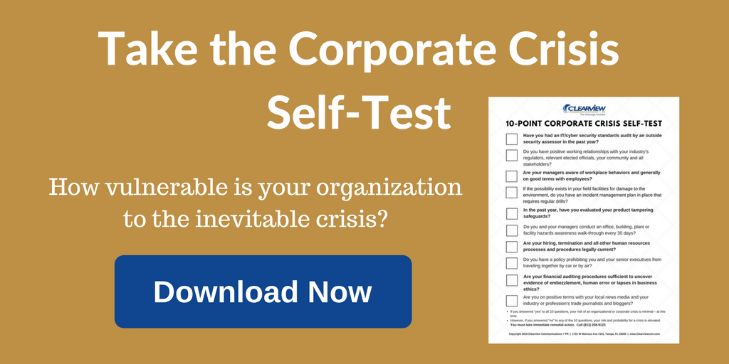 Take the Corporate Crisis Self-Test
